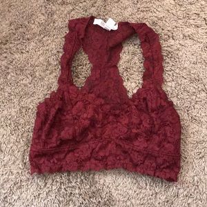 Maroon bralette
